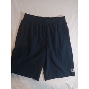 Tapout Mens‎ Athletic Shorts Large Navy Blue Textured Polyester Gym Workout